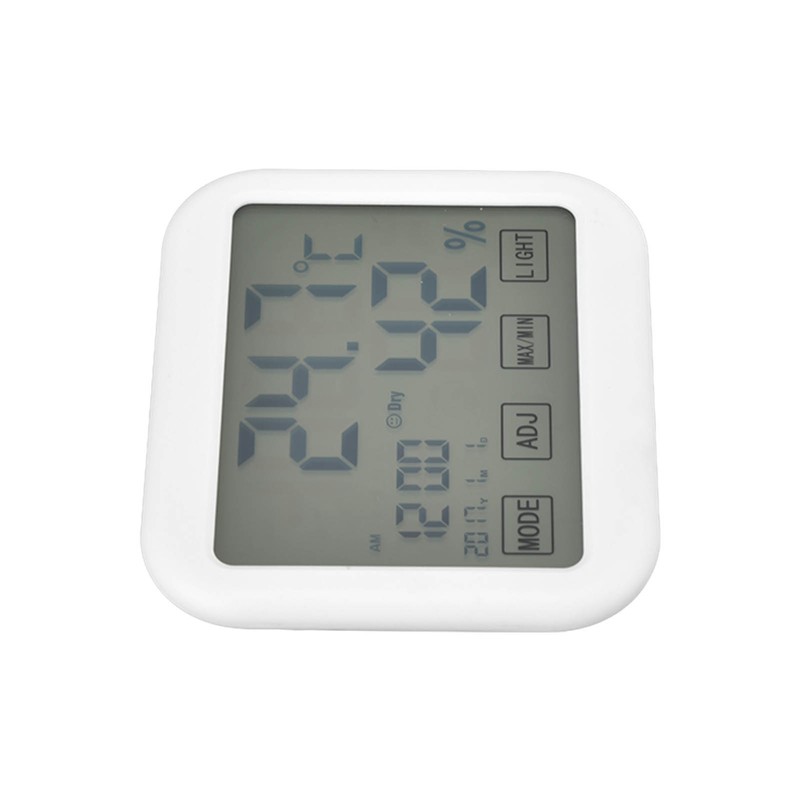 Digital Thermometer Smart Touch Settings Alarm Clock Function Temperature Humidity