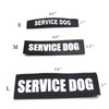 2 Pack Reflective Service Dog Patches with Hook Back for