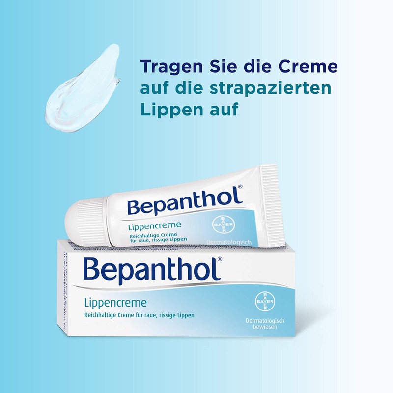Bepanthol Lippencreme: Hilfe bei rauen, rissigen Lippen, 7,5 ml