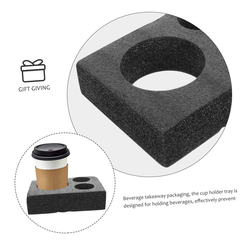 SHOWERORO Foam Cup Carrier Tray Reusable Drink Holder for Milk