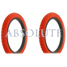 Innova 2 (TWO) AltaLine BICYCLE WIRE BEAD 16 X 2.125 BMX TIRE RED COMP III TREAD.