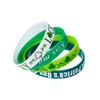 CCINEE St. Patrick's Day Rubber Wristbands Green Shamrock Silicone Cut