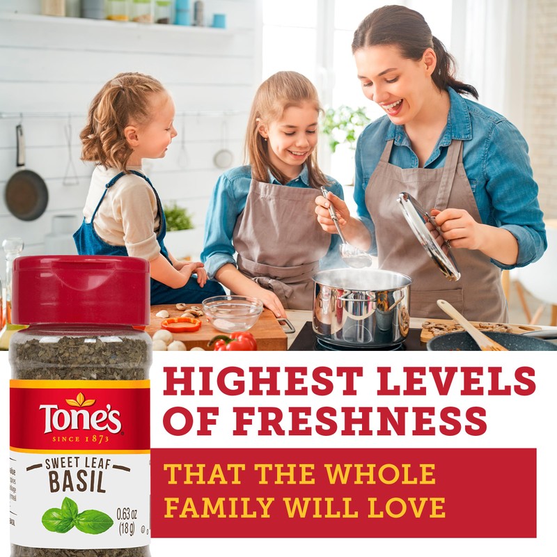 Tone's Sweet Leaf Basil, 0.63 Ounce