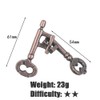 LJFEA 2 Sets of Key Puzzles, Tricky Puzzle Locks, 3D