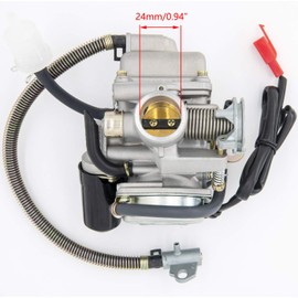 GY6(150cc) Carburetor for 150cc 125cc 152QMJ 157QMJ 4 Stroke Engines Electric Choke Motorcycle Scooter - GY6 150cc Carburetor 24mm PD24J Carb