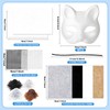 soleim 14 Pcs DIY Wolf Mask Kit – Blank Wolf