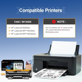 134X Toner Cartridge Replacement for HP 134A 134X Black Toner Cartridge for HP 134X W1340A Works with HP M234sdw M209dw Printers (1-Pack,with Chip)