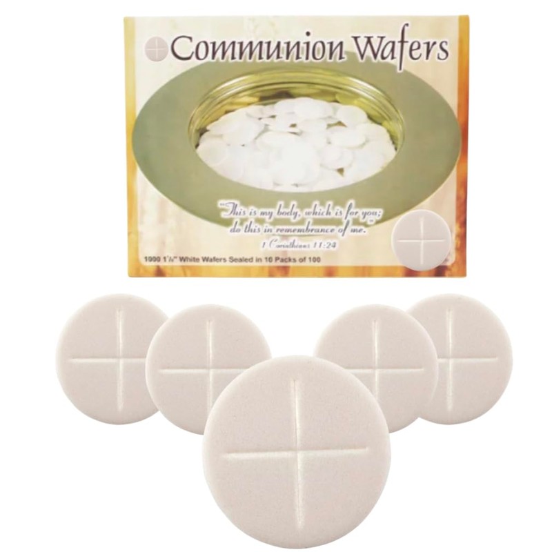Communion Bread Thin Round Wafers 1 Inch Unleavened Kosher Made