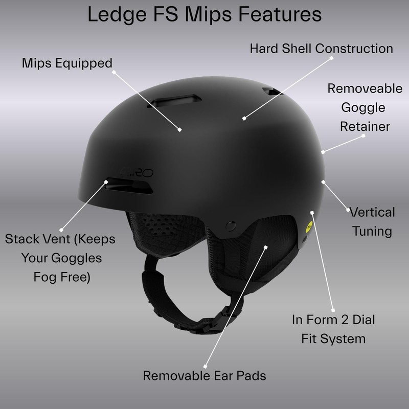 Giro Ledge FS MIPS Snow Helmet - Matte White -