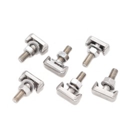 binifiMux 8-Set M6 x 45mm Socket Cap Furniture Crib Screws Barrel Nuts Zinc Plated