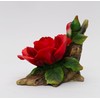 Cosmos Gifts Fine Porcelain Red Rose Flower Figurine, 5-3/4" L