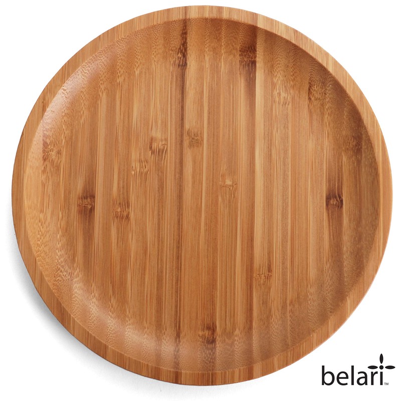 Belari 8.5" Bamboo Plate Set - Bamboo Reusable Plates -