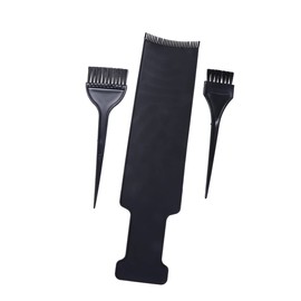BIUDECO 3pcs Long Board Hair Coloring Comb Set Hair Brush Tool for Dyeing Diy Hairdressing Tint Brush Black Prevents Root Touch Salon Home Use