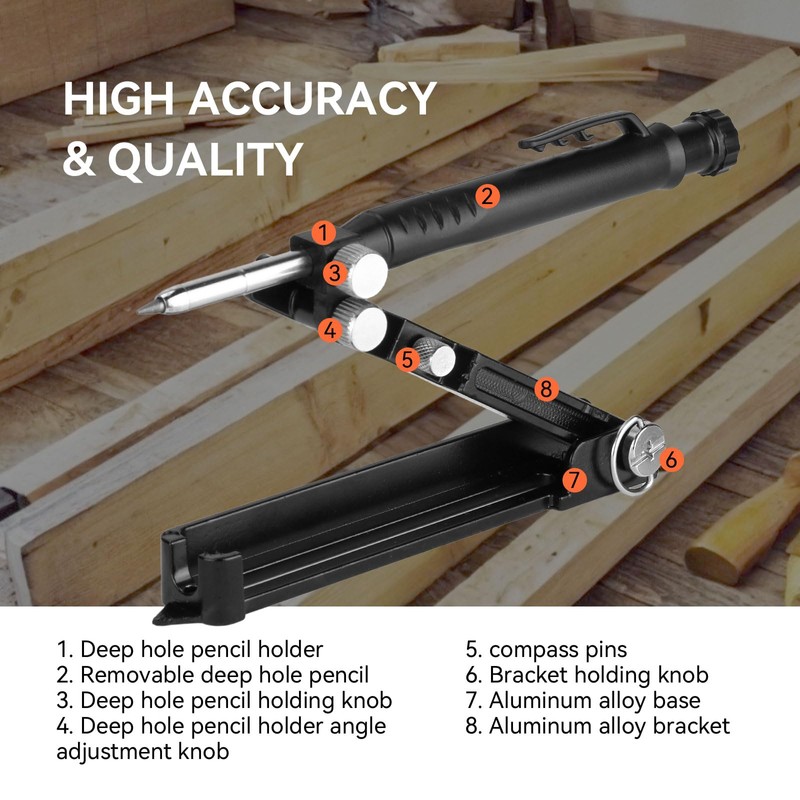 VCAN ACTIVE Multi-function Scribing Tool- Aluminum Alloy Scribe Tool with