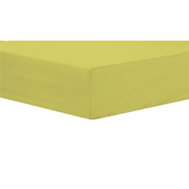 Olivia Rocco Easy Care Fitted Sheet Poly Cotton Bed Sheets, King Ochre