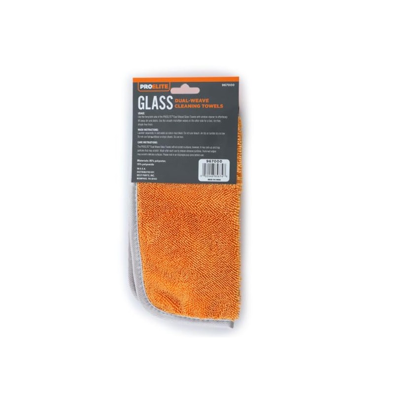 ProElite Professional Clear View Towels, Perfect Size (Pack of 2)