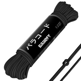 DANOFY Paracord Guy Rope, 0.2 inch (4 mm), Length 66.8 ft (30 m), Load Capacity: 998.7 lbs (453 kg), 12 Cores, Fine Drawing, Rope, Crafts, Accessories, Camping, Tent, Tarp, Outdoor Use, Fixing String,