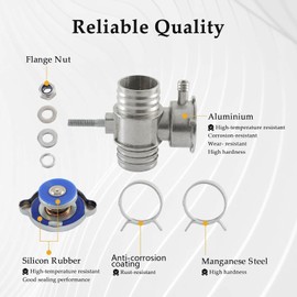 KPALAG Aluminium Engine Coolant Filler Neck with Cap Compatible with Dodge Avenger Caliber Durango Dakota Chrysler 200 Sebring Jeep Compass Patriot Replace# 52028810AL 52029195AK 55116901AA