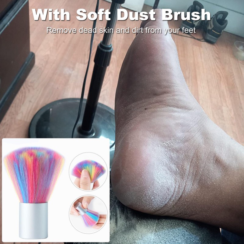 Electric Callus Remover for Feet Adjustable Speed, Powerful Foot Scrubber