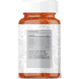 AYURVEDASHREE Crushed Red Chilli (Kuti Lal Mirch) Indian Spice100gm PET Jar | All Natural | No Color added | Vegan | NON-GMO | No Salt or fillers