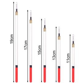 Opopark 20pcs Fishing Floats Set Fishing Tackle Floats Fishing Waggler Floats Fishing Tackle Accessaries Straight Insert Fishing Floats for Fishing in Stillwater and Running Waters, 5 Size