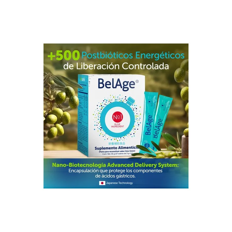 Belage Vi Sanki Postbióticos Caja C/27 Sobres Lima Limón