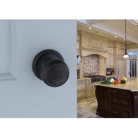 Copper Creek CK2090PS Colonial Door Knob, Dummy Function, 1 Pack, Polished Stainless