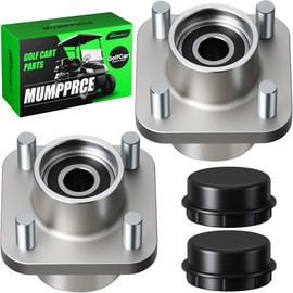 MUMPPRCE Golf Cart Front Wheel Hub Assembly for Club Car DS & Precedent 2003-Up, Tempo 2018-Up, Club Car Front Wheel Bearings with Dust Cover Fits Gas or Electric Golf Carts, OEM# 102357701, 2PCS