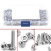 230 unids Tornillos y Tuercas Set M3 Metric Acero Inoxidable