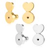 4pcs Earring Lifters Backs, Heart Shaped Earrings Support Backs Practical