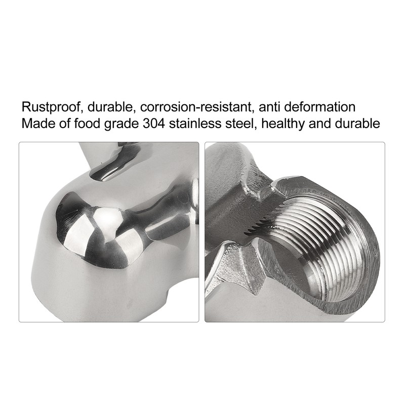 Coffee Portafilter Diverter Nozzle Stainless Steel Double Guide Diversion Nozzle