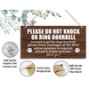 Please Do Not Disturb Wooden Plaque Decor, Hanging Home Decor
