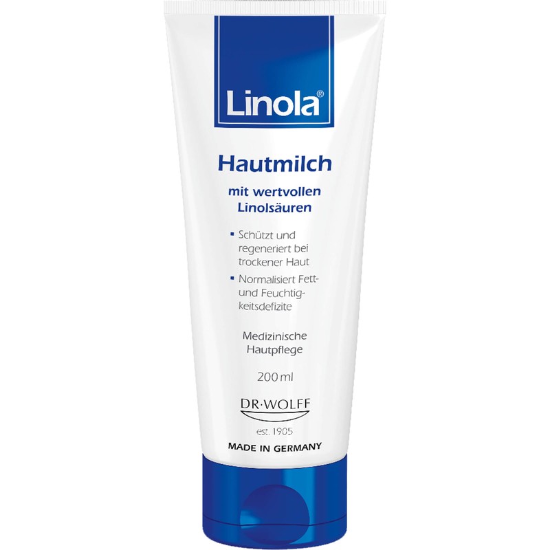 Linola Hautmilch mit wertvollen Linolsäuren, 200 ml Cream