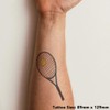 'Tennis racket & ball ' Temporary Tattoo - Water Resistant,