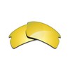 Alphax 24K Gold Mirrored Polarized Replacement Lenses for Oakley Flak