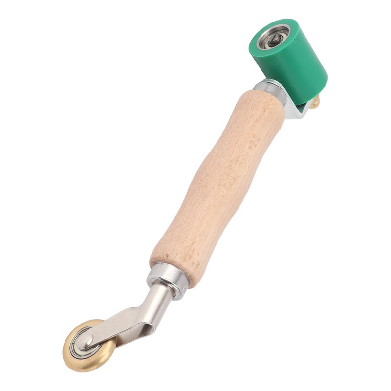 40mm Silicone Seam Roller Dual Use Brass Wheel Wood Handle