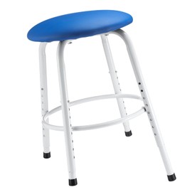 CroBlissful Adjustable Pottery Stool - 16 Inch Low Round Pottery Stool Chair with Soft Seat Cushion for Adults Artistic Ergonomics Requirements, No Assembly Required