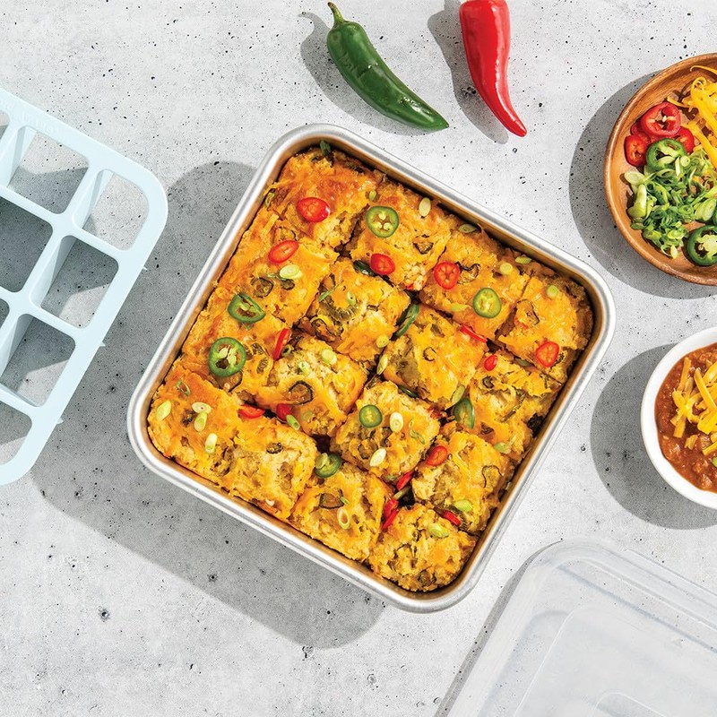 Nordic Ware Brownie Buddy Kit, 9-Inch Square Pan with Plastic