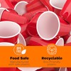 POLARIS PRIVATE LTD Red Plastic Cups, Disposable Cups 12oz (50