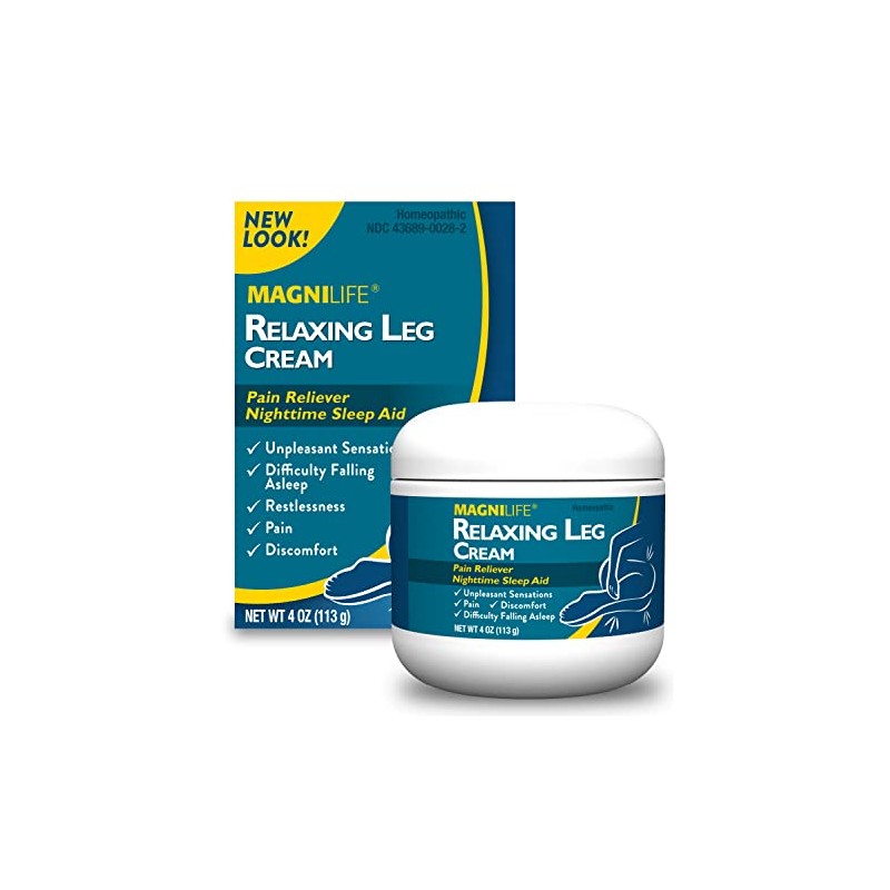 MagniLife Relaxing Leg Cream, 4 Oz, Fast-Absorbing Topical Moisturizing Cream