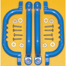 Playkids Handle 2 Pair (4) Safety Hand Grips or Grab bar for a Good Grip 10" Long HGR, Blue