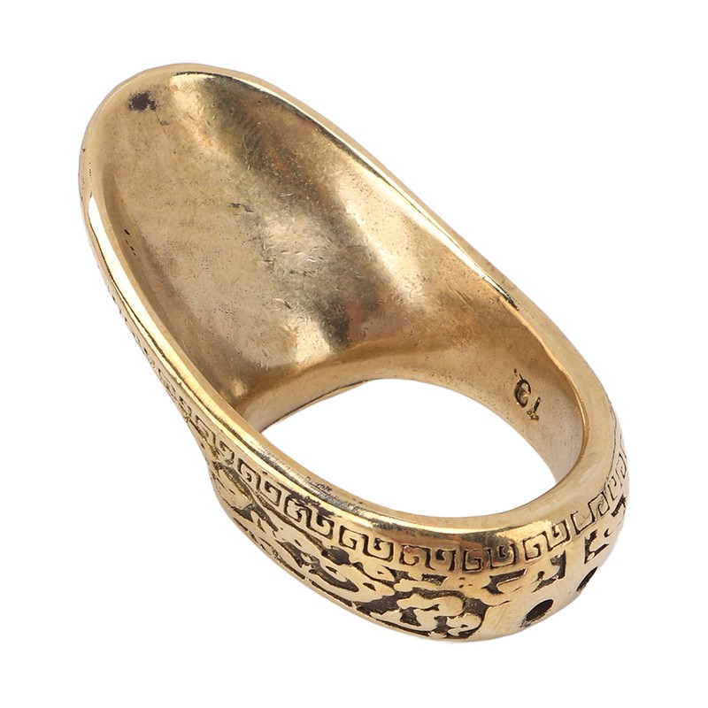 Archery Thumb Rings Good Protection Engraving Pattern Brass Finger Protector