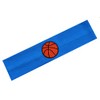 Cotton Basketball Patch Stretch Headband (Dark Turquoise)