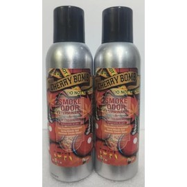 Smoke Odor Exterminator 198 gm/ 7 oz Large Spray Cherry Bomb 7oz Can 2 Pack.