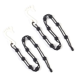 VOANZO 2PCS Socks Organizer Sock Clamps for Washing Machine and Dryer Sock Holder for Washing Drying and Finishing of Socks -Black