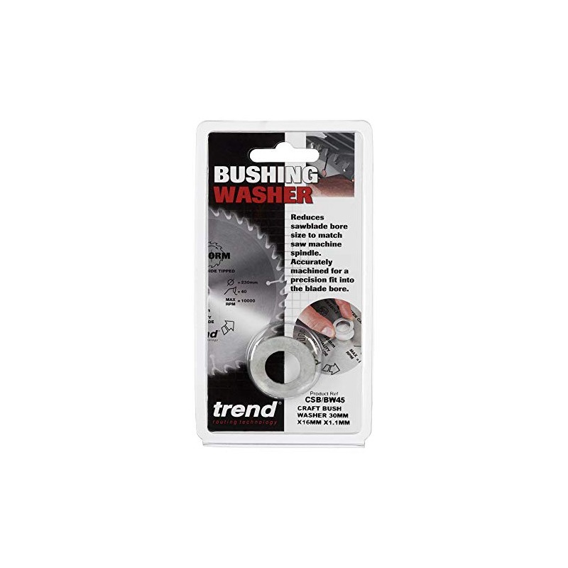 Trend BW45 Professional Saw Blade Bushing Washer (Reduction Rings) 30mm