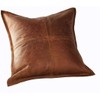 Q QAWACH Lambskin Leather Pillow Cover - Sofa Cushion Case
