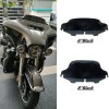 Protek 6" Black Windscreen Windshield for 1996-2013 HarleyTouring Electra Street