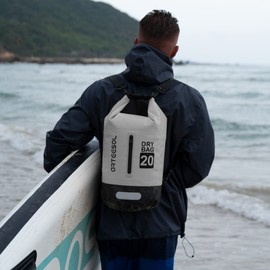 Dry Bag 5L/10L/20L/30L Wet Bag Waterproof Bag with Phone Pouch Double Shoulder Strap Backpack for Travelling Fishing Cycling Kayaking Swimming Boating Beach