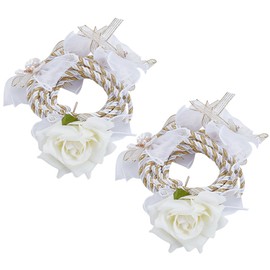 FREEBLOSS 2Pcs White Wedding Lasso Rope Wedding Cord Lasso Rope for Wedding Ceremony Handfasting Cord Wedding Unity Cord for Ceremony Traditional Bridal Gift